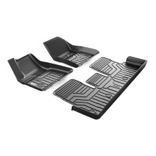 [US Warehouse] 3D TPE All Weather Car Floor Mats Liners for Tesla Model 3 2017-2019 (1st & 2nd Rows)